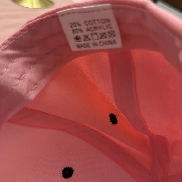 🐓Pink Embroidered Hat with Rooster Design - Picture 4 of 6